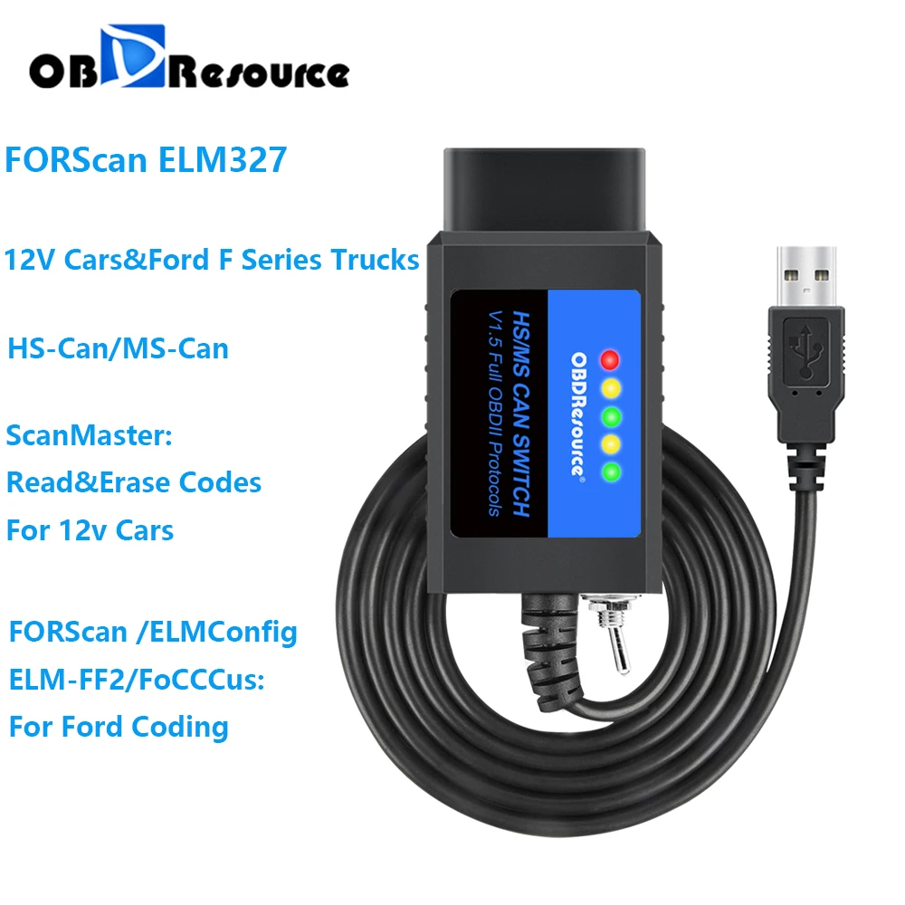 Автомобильные диагностические инструменты ELM327 USB считыватель кодов автомобиля