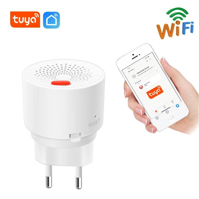 Беспроводной детектор горючего газа TUYA Wi Fi Смарт датчик сигнализации для дома с