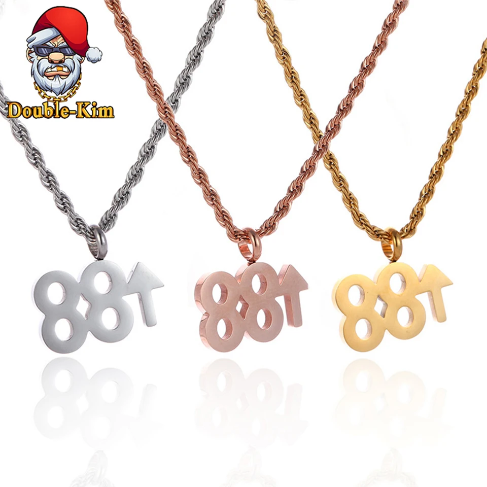 Ожерелье мужское из титановой нержавеющей стали Классическая цепь в стиле