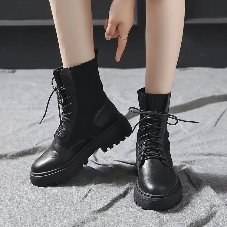 2019 г. новые зимние мотоботы с пряжкой женские ботинки в британском стиле