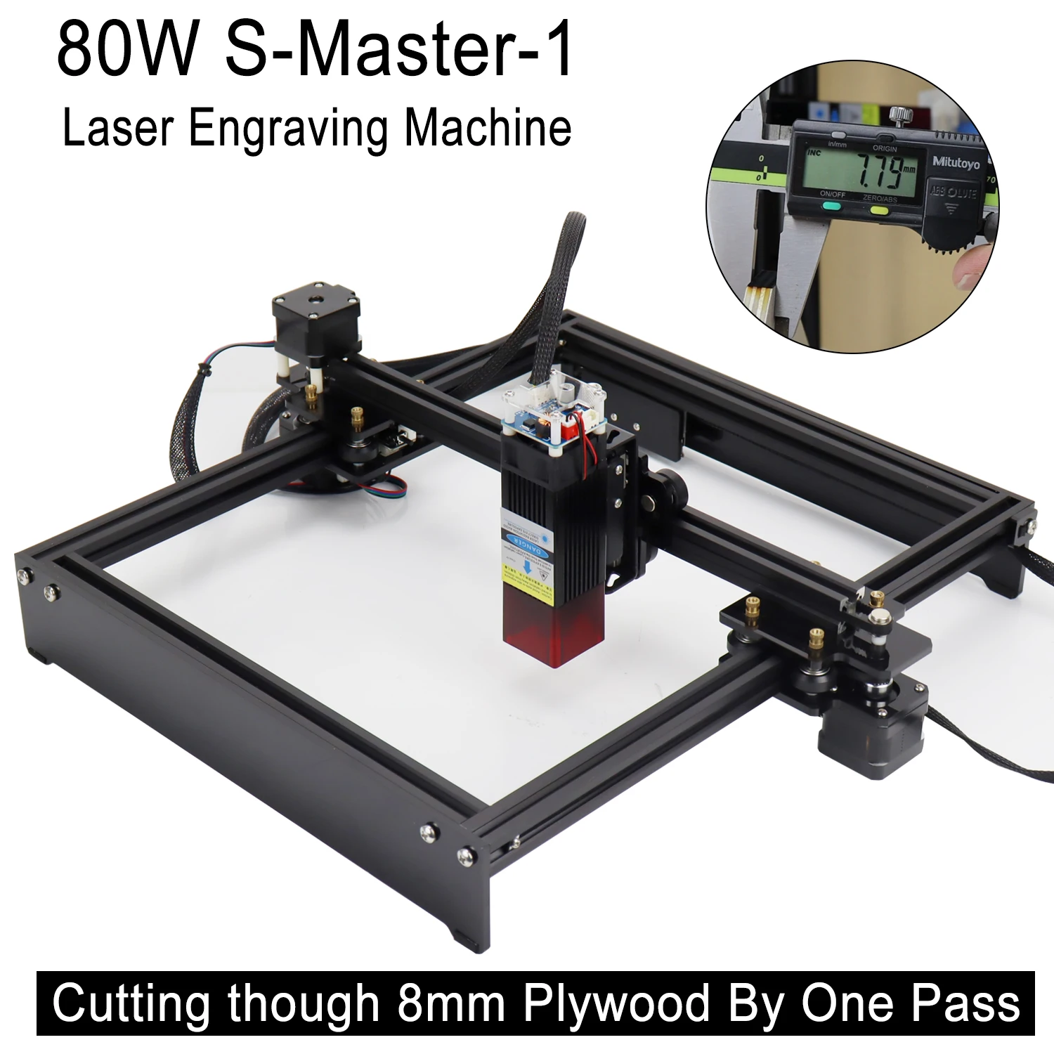 

80w laser engraver laser engraving machine high power Cutting 8mm plywood Stainless steel engraving Dual Y-axis drive stabler
