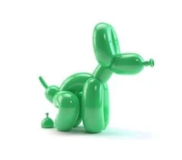 black poop balloon dog healing decoration animal modeling sculpture nordic instagram trend bar nightclub nightclub domineering