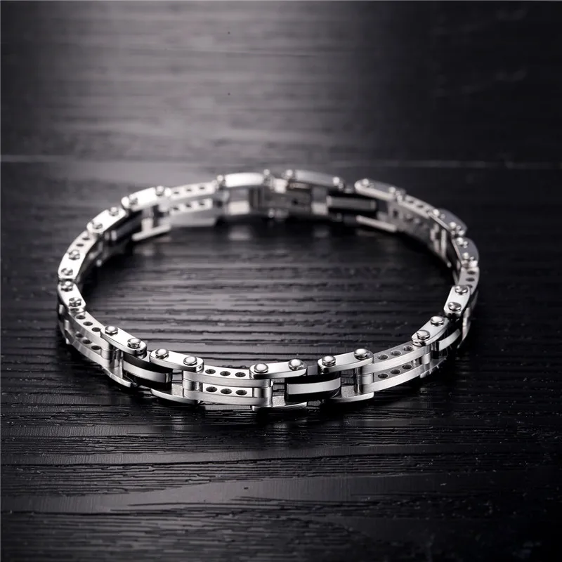 Мужские браслеты из нержавеющей стали ZINDOV черный розовое золото высокое