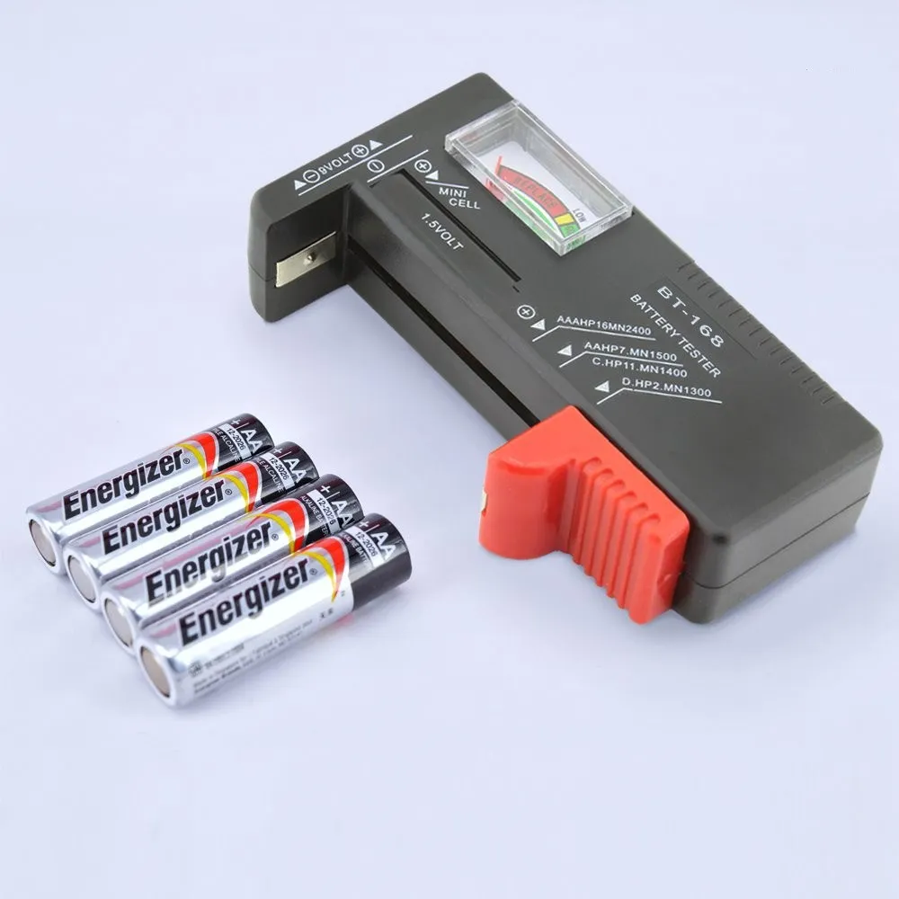 

BT-168D Pointer Battery Tester 1.5V 9V and 1.5V Mini Batteries Voltage Monitor Indicate Volt Tester Checker