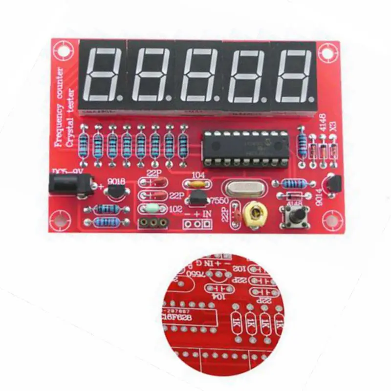 DIY Наборы RF 1 Гц 50 МГц кварцевый генератор счетчик частоты метр цифровой