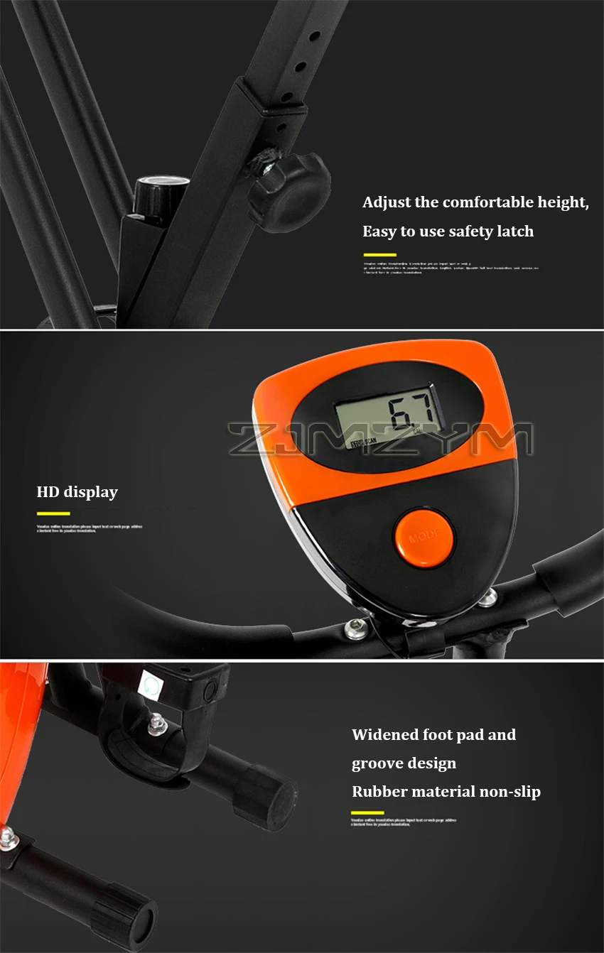

Foldable Exercise Bike Home Fitness Equipment Indoor Static Bicycles Exercise Bicycle Training Stationary Equipment