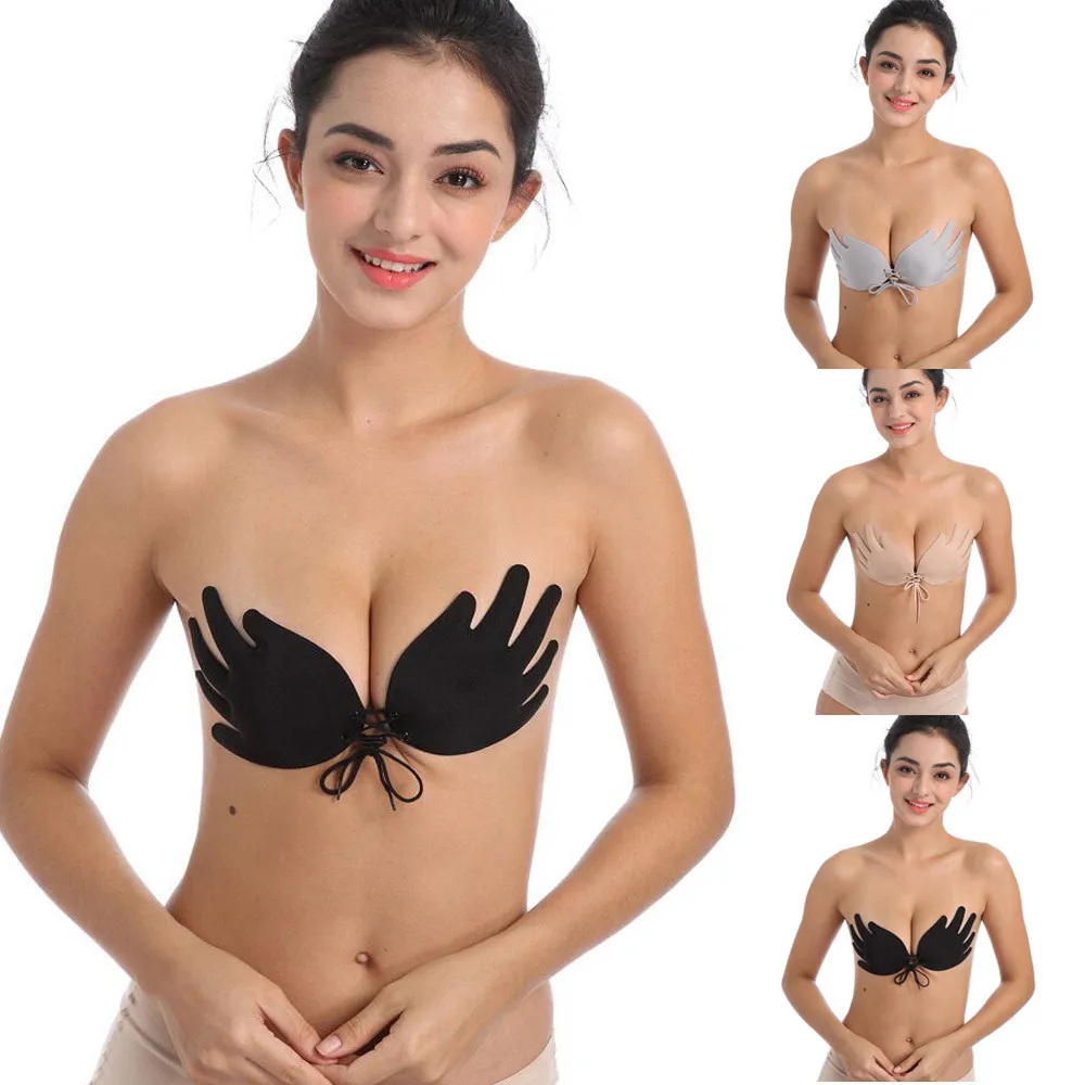 Женские Купальники бикини с крыльями богини мгновенный лифтинг груди Невидимый