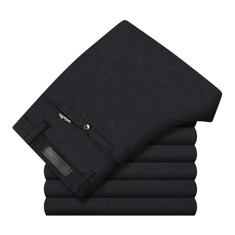 2020 летние брюки среднего возраста мужские плюс толстый тонкий срез с высокой