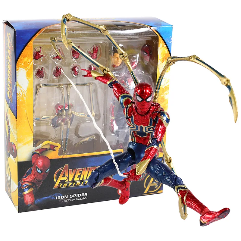 MAFEX 081 Железный паук Человек Мстители война бесконечности ПВХ экшн фигурка