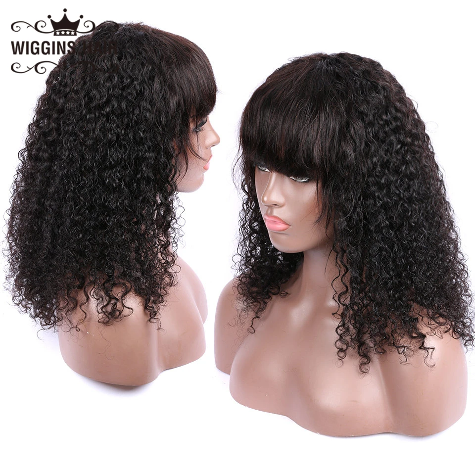 Wiggins Peruvian Wigs With Bangs For Black Women None Lace Wig 28 30 Inch Available Full Ends Machine | Шиньоны и парики