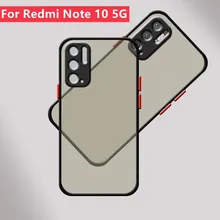 For Cover Xiaomi Redmi Note 10 5G Case For Redmi Note 10 5G Capas Matte Translucent TPU Cover For Redmi Note 10 Pro 10 5G Fundas