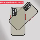 Чехол для Xiaomi Redmi Note 10 5G чехол для Redmi Note 10 5G Capas матовый прозрачный чехол из ТПУ для Redmi Note 10 Pro 10 5G Fundas