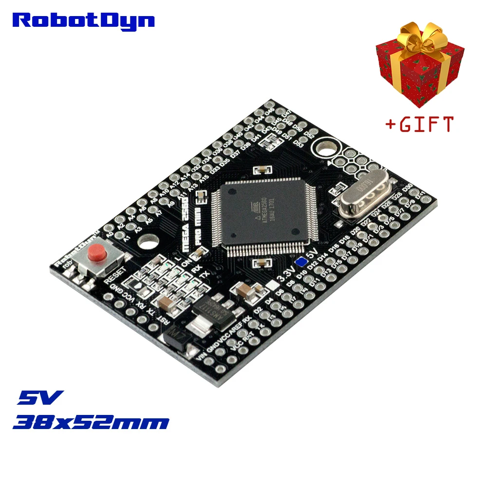 Mega 2560 PRO MINI 5V ATmega2560 16AU без штыревых разъемов. Совместимость с Arduino 2560.|pro mini|mini minimini