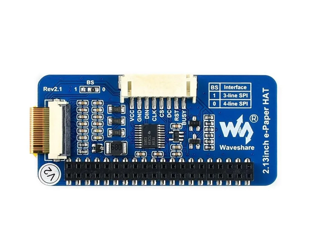 2 13 дюймовый E Ink дисплей шляпа для Raspberry Pi 250x12 Разрешение e Paper SPI поддерживает