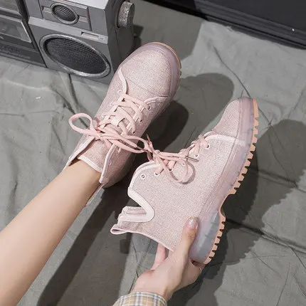 Ботинки Martin ярких цветов Женская дышащая парусиновая обувь в британском стиле