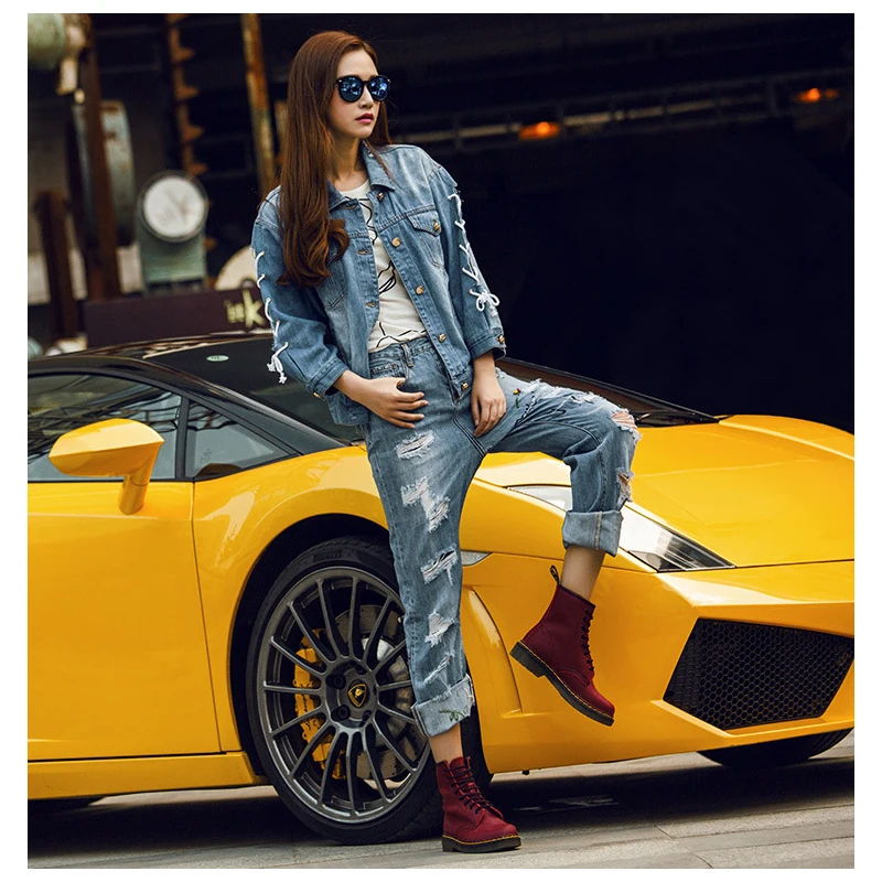 Новинка обувь наивысшего качества ботинки на шнуровке кожаные стельки высокие