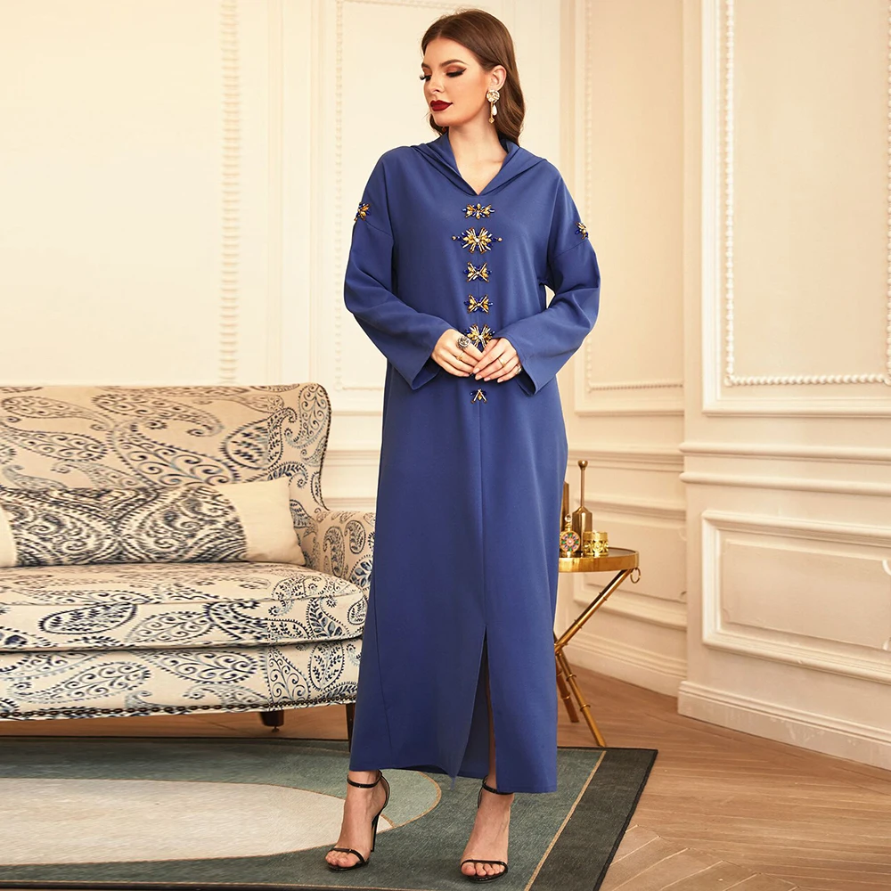 Рамадан абайя Дубай Турция Арабский мусульманский хиджаб платье кафтан ислам