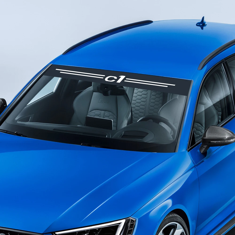 Наклейка на лобовое стекло для Citroen C1 автомобильная виниловая пленка наклейки