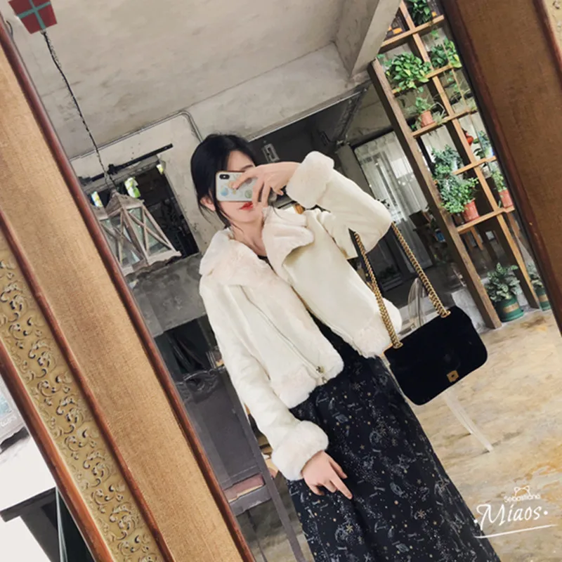 Байкерская куртка новая осенне зимняя Милая приталенная короткая мотоциклетная