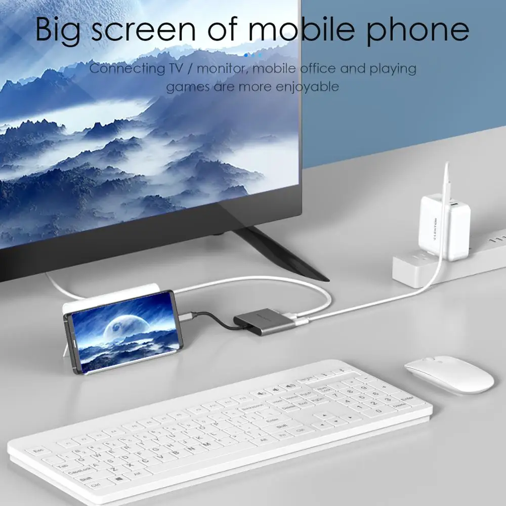 lention usb c hub to hdmi for macbook proair thunderbolt 3 usb type c dock adapter support samsung dex mode with pd usb 3 0 free global shipping