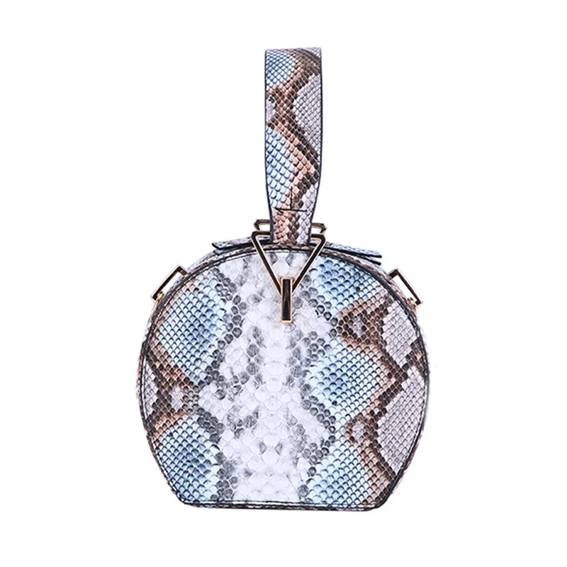 

Fashion Serpentine Circular Bag for Women Luxury Handbags Women Bags Top Quality PU Purses and Handbags Sac De Luxe Femme Marque