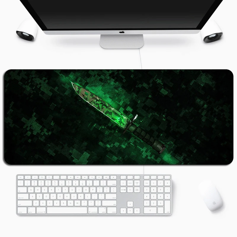 Большой CS GO игровой коврик для мыши нож в стиле игры &quotCounter-Strike&quot клавиатура стол