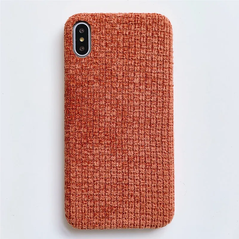 Gimfun осенний теплый плюшевый чехол в клетку для Iphone Xsmax простой тканевый мягкий чехол из ТПУ для Iphone 7 8 6s Plus X Xr 11 Pro Max - Цвет: 0003