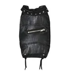 Крутая кожаная куртка для собак, теплая зимняя одежда для собак, водонепроницаемое пальто для французского бульдога, ветрозащитная одежда для маленьких и средних собак