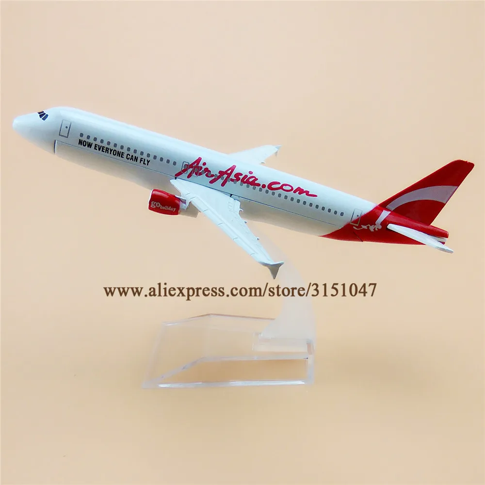 

16cm Air White Asia A320 Airbus 320 Now Everyone Can Fly Airlines Metal Alloy Airplane Model Plane Diecast Aircraft