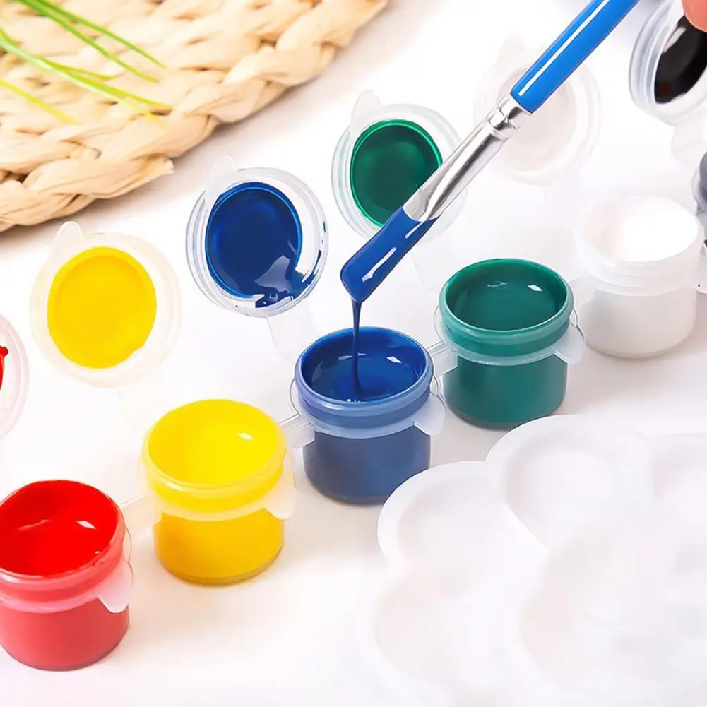 

Solid 12 Watercolor Pigment Ceremics Pottery Paint Brush DIY Art Crafts Set Drawing Toys Gift for Children