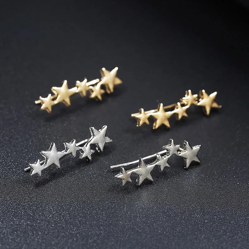 

2022 Popular Five Pointed Star Earrings Temperament Female Versatile Personality Earings for Women Fashion Jewelry Gift