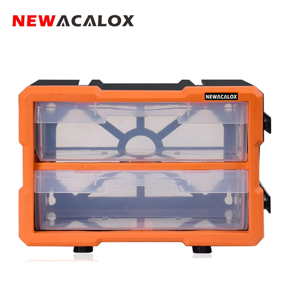 

Пластиковый ящик NEWACALOX 2-22 для ящиков, настенный ящик для инструментов, комбинированный ящик для хранения, детали, органайзер, чехол