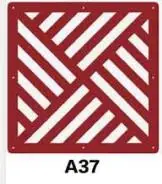 A37 Домашний декор, 6 шт., 29x29 см, подвесные экраны для гостиной, части панелей, перегородки, стены, искусство, сделай сам, украшение из белого дерева, пластик - Цвет: A37