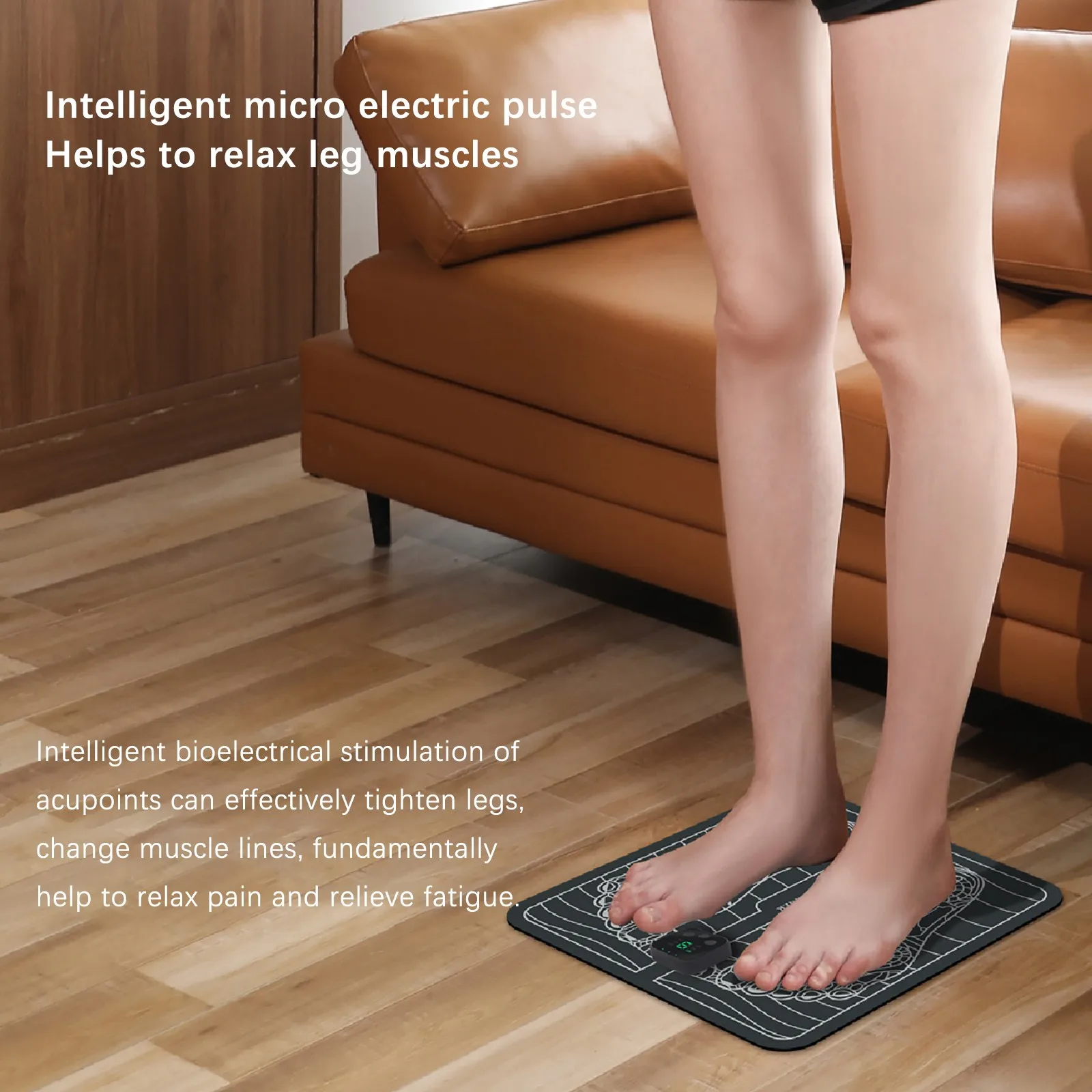 ABS Foot Massager Physiotherapy SBR Electric Massage Pad To Promote Blood Circulat Stimulator Unisex | Красота и здоровье
