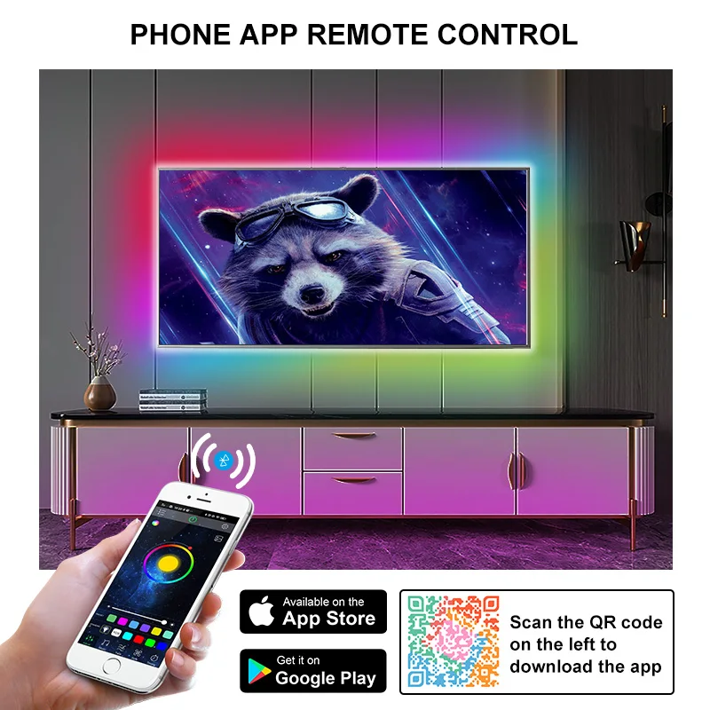 Гибкая неоновая Светодиодная лента RGB с поддержкой Wi-Fi 2835 | Освещение