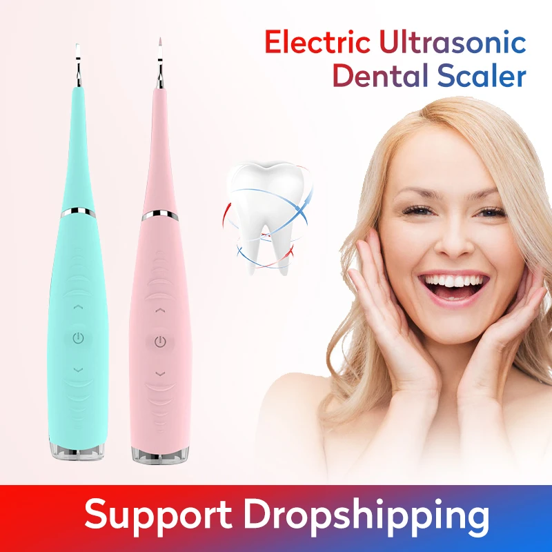 

Electric Ultrasonic Sonic Dental Scaler Tooth Calculus Remover Dental Plaque Stains Tartar Remover Teeth Whiten Cleaning Tools