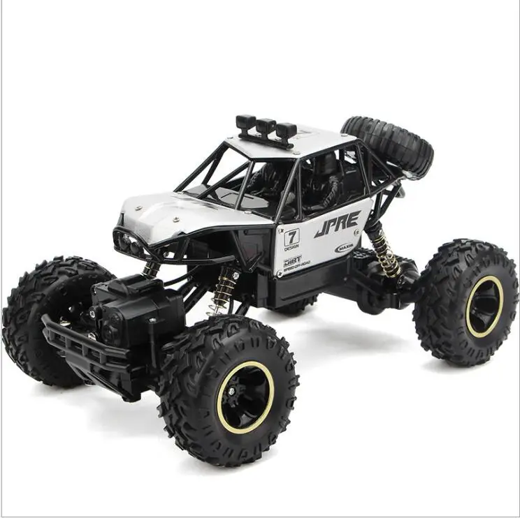 1/12 1:16 РАДИОУПРАВЛЯЕМАЯ машина 4WD 4x4 2,4G двойные двигатели Bigfoot модель дистанционного управления внедорожный автомобиль скалолазание джипы Игрушки для мальчиков Детский подарок - Цвет: 28CM new sliver