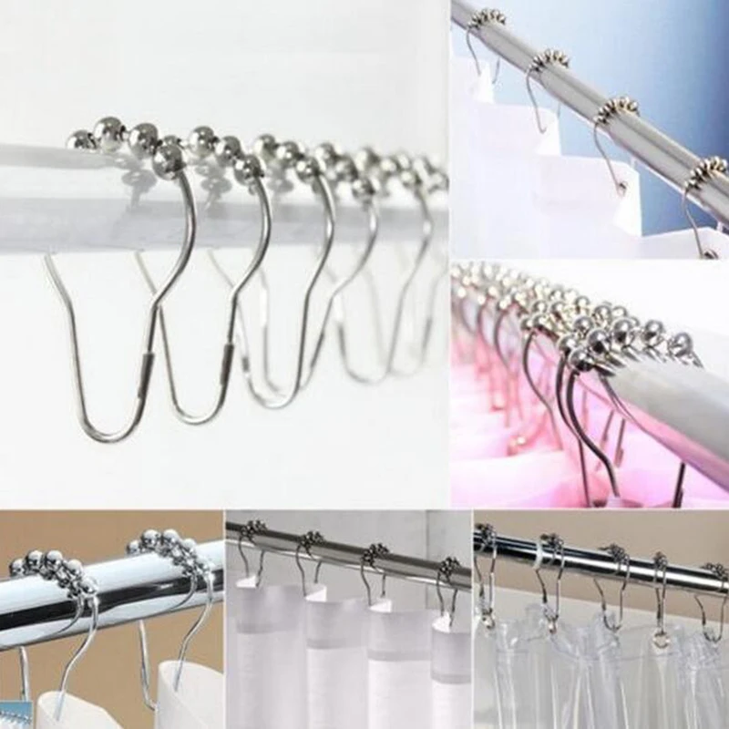 Горячие 10 шт полированные атласные крючки роликовые шариковые кольца для