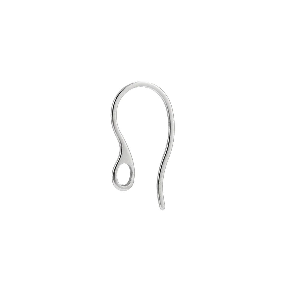 Steel Color 50 шт. золотые тусклые Серебряные Элегантные французские крючки для серьг 22 мм ушные провода соединители(провод 1 мм) для изготовления серег - Цвет: Steel Color