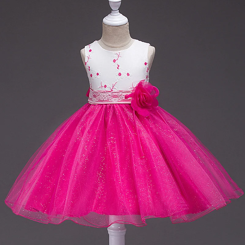 

Одежда для маленьких девочек, платья принцессы без рукавов с цветочным рисунком для девочек от 3 до 10 лет, детские длинные платья на выпускно...