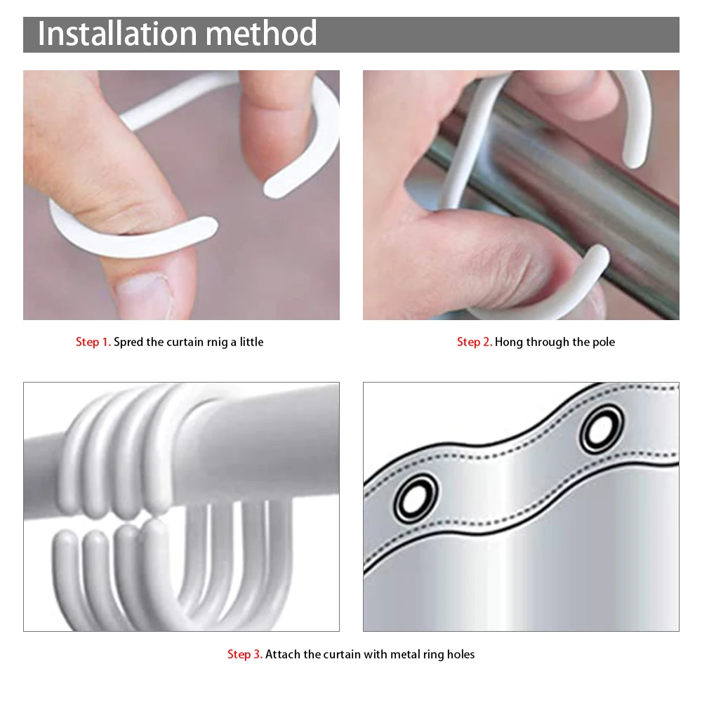 modern transparent waterproof 3d shower curtain bathing sheer for home decoration bathroom accessaries douchegordijn 12 hooks free global shipping