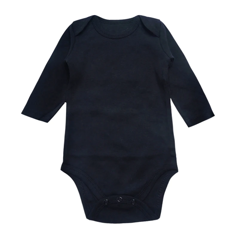Светло-серый Babies Boys Bodysuit Newborn Baby Girls Clothing Long Sleeve 3 6 9 12 18 24 Months Clothes - Цвет: Светло-серый