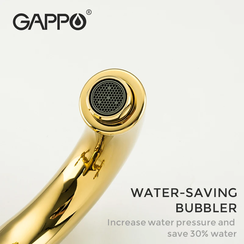 GAPPO Gold Basin Faucet bathroom basin mixer water tap waterfall faucet Hot &amp Cold Water torneira |