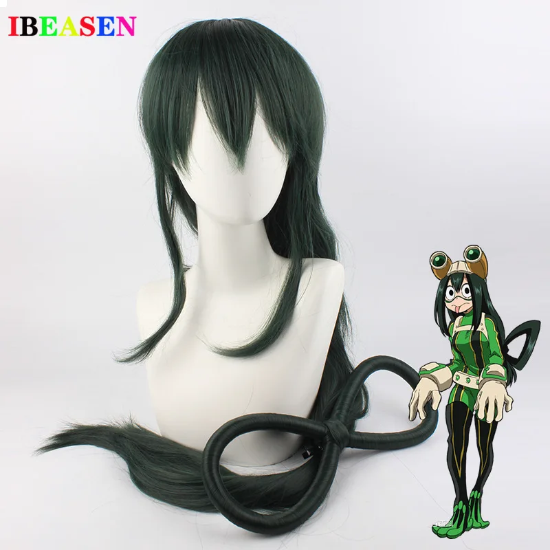 Парик для косплея моя геройская Академия асуй из Моя длинные зеленые