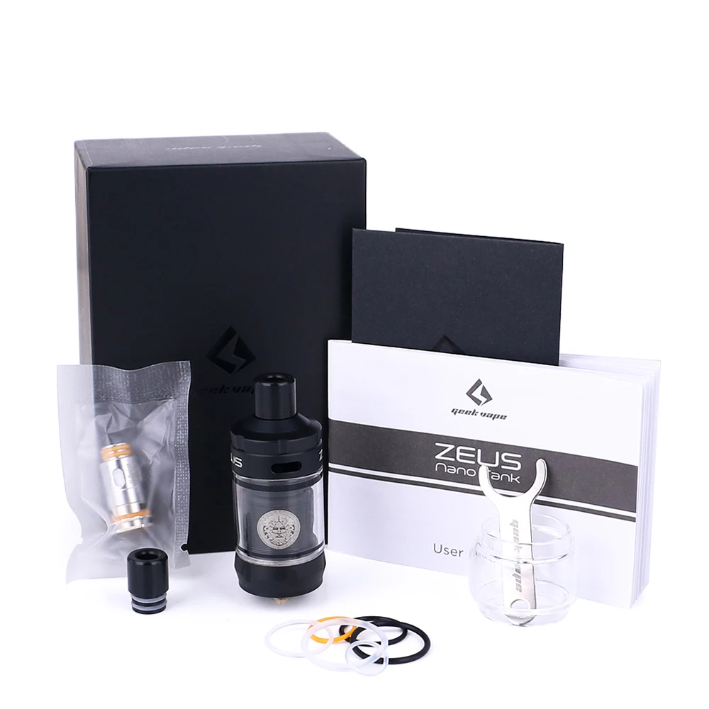 

Geekvape Zeus Nano Tank 2ml/3.5ml Capacity Pod 22mm Diameters With Formula G Coil/Boost B Series Coil E-Cigarette Tank