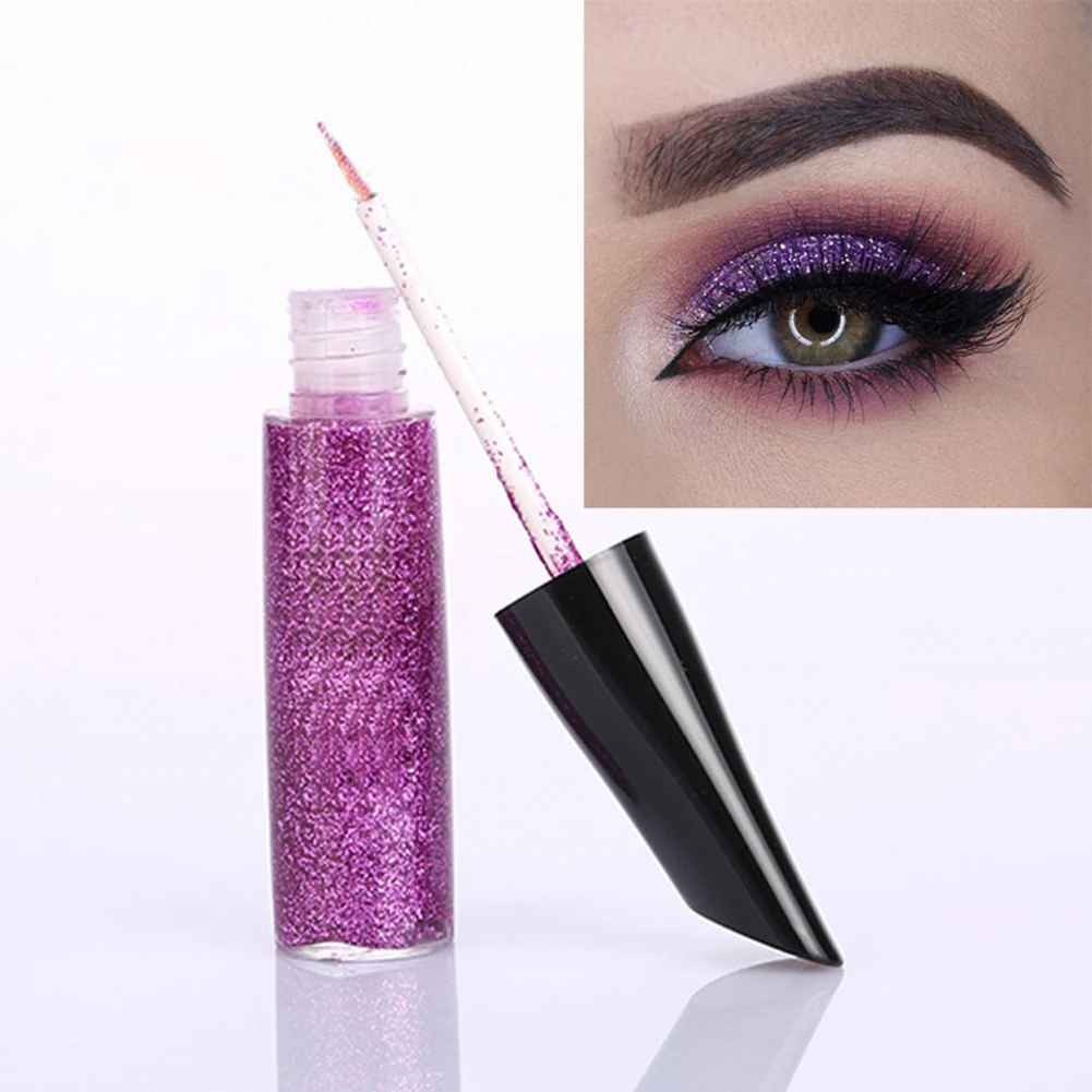 Жидкая подводка для глаз супер водостойкая Черная Подводка с металлическим