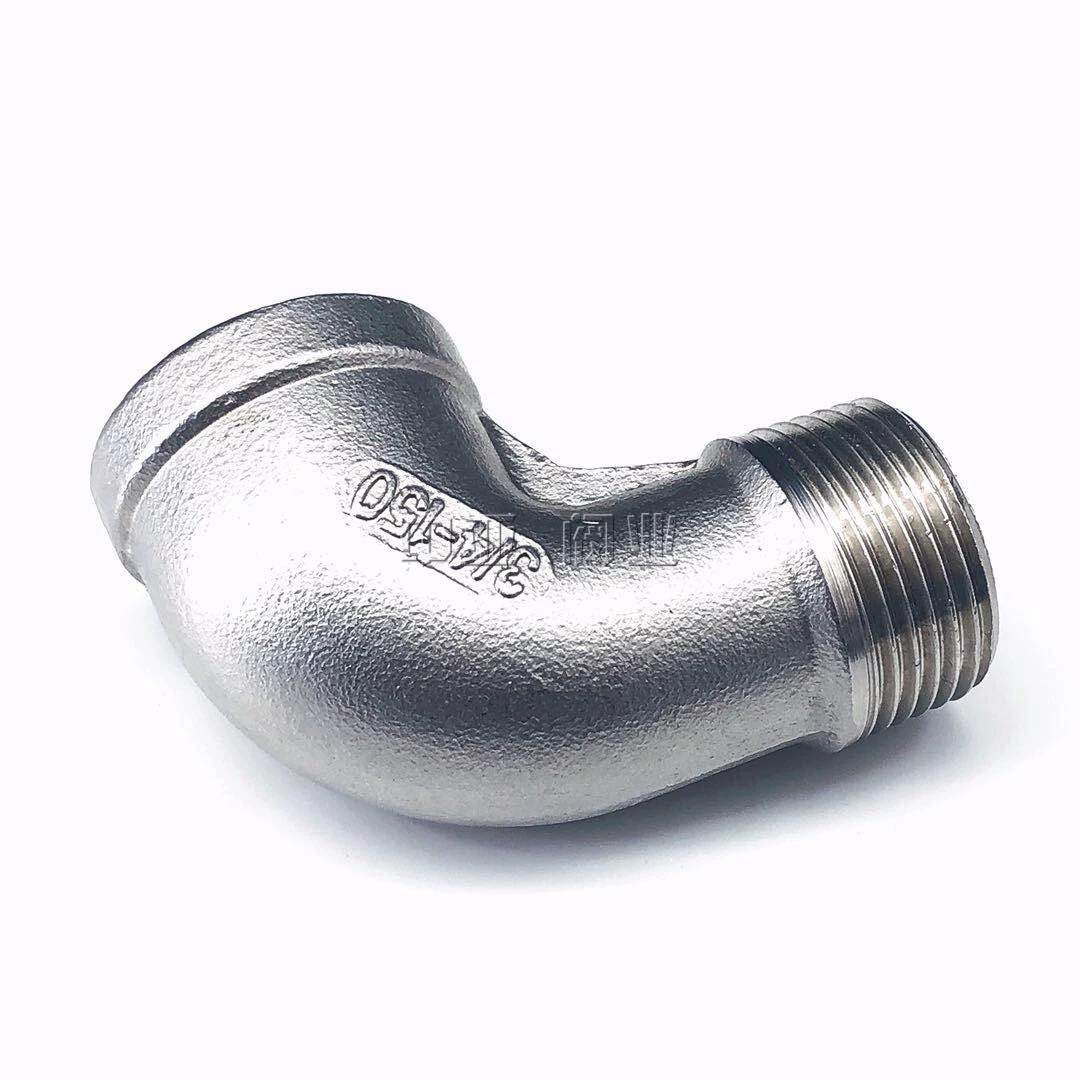 1/8" 1/4" 3/8" 1/2" 3/4" 1" Female X Male Thread Street Elbow 90 Degree Angled SS 304 Stainless Steel Pipe Fitting Connectors