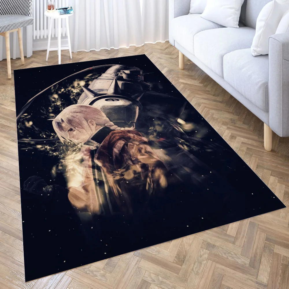 

Fullmetal Alchemist Carpet for Living Room 3D Hall Furniture Floor Mat Bath Anime Area Rug Teenager Bedroom Decora