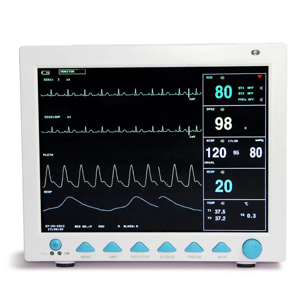 CONTEC 2021CMS8000+ETCO2 /CMS8000-VET +ETCO2 Capnograph ETCO2 Vital Signs Patient Monitor ECG NIBP SPO2 TEMP RESP PR | Красота и