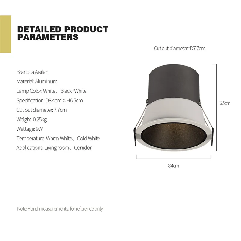 Светодиодный потолочный светильник Aisilan узкая осветительная лампа с